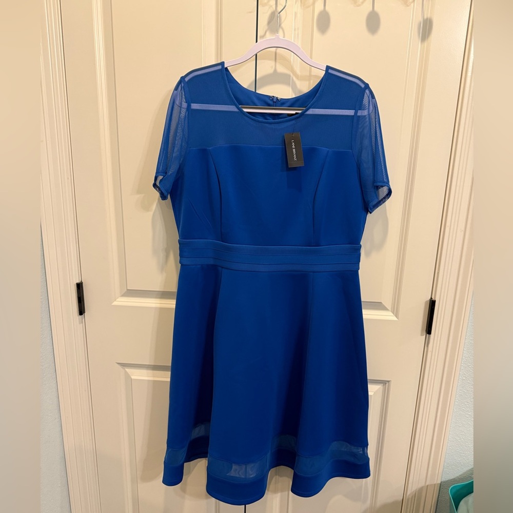 Lane Bryant Cobalt Blue Midi Dress